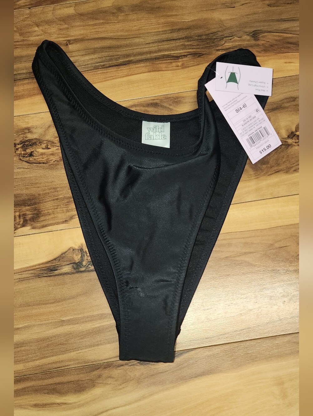 wild fable Black High-Rise Bikini Bottom Brand New With Tags